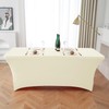 PARTY BESTBUY 6FT Spandex Table Cover,Elastic Patio Tablecloth for Rectangular