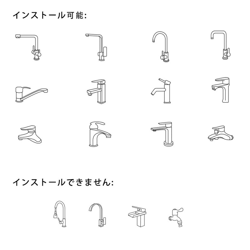 SeonFook Faucet Nozzle, Kitchen Faucet Shower, Copper ABS, 22 Inner