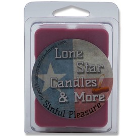 Sinful Pleasure, Lone Star Candles & More's Premium Hand Poured Strongly Scented Soy Wax Melts, Chocolate Covered Strawberries, 12 Wax Cubes, USA Made in Texas 2-Pack
