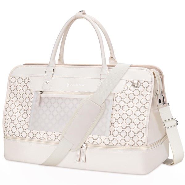 Vogshow Weekender Bag for Women with Toiletry Bag, 40L Travel