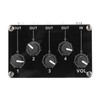 Mini Stereo 4 Channel Line Mixer Low Noise Professional 4