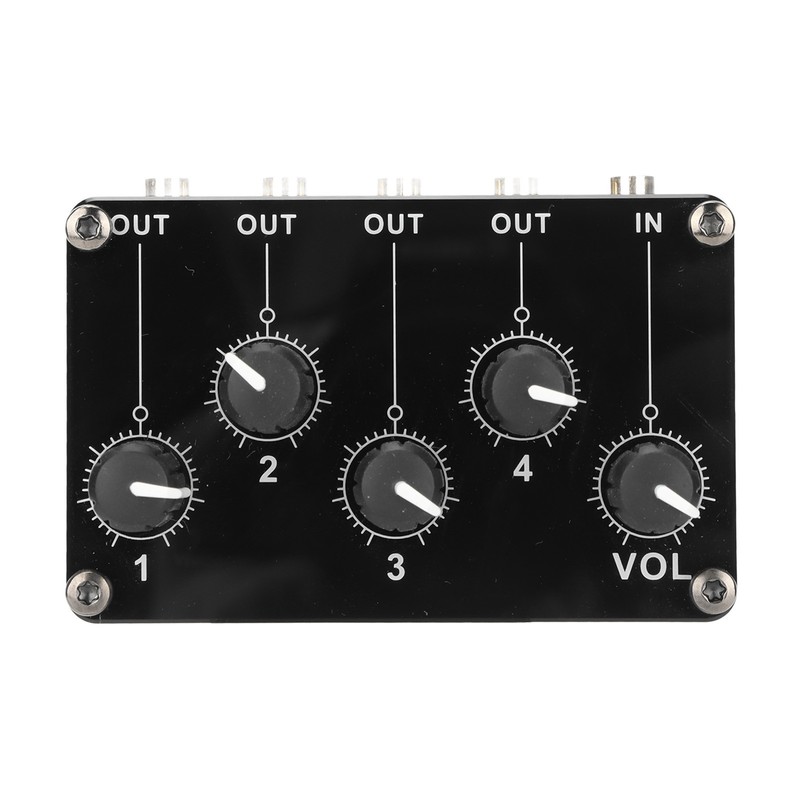 Mini Stereo 4 Channel Line Mixer Low Noise Professional 4
