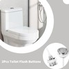 2Pcs Toilet Flush Buttons, 38mm Single Flush Toilet Push Buttons,