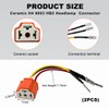KVAEY 2 PCS H4 9003 HB2 Wiring Harness Headlight Socket,