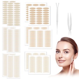 576 Stück Doppel Augenlidband, Schlupflider Stripes Unsichtbar, Hautfarbene Schlupflider Stripes Wasserfestes Schlupflider Tapes Unsichtbares Doppelte Augenlid Stripes mit Y-Förmige Gabelstangen