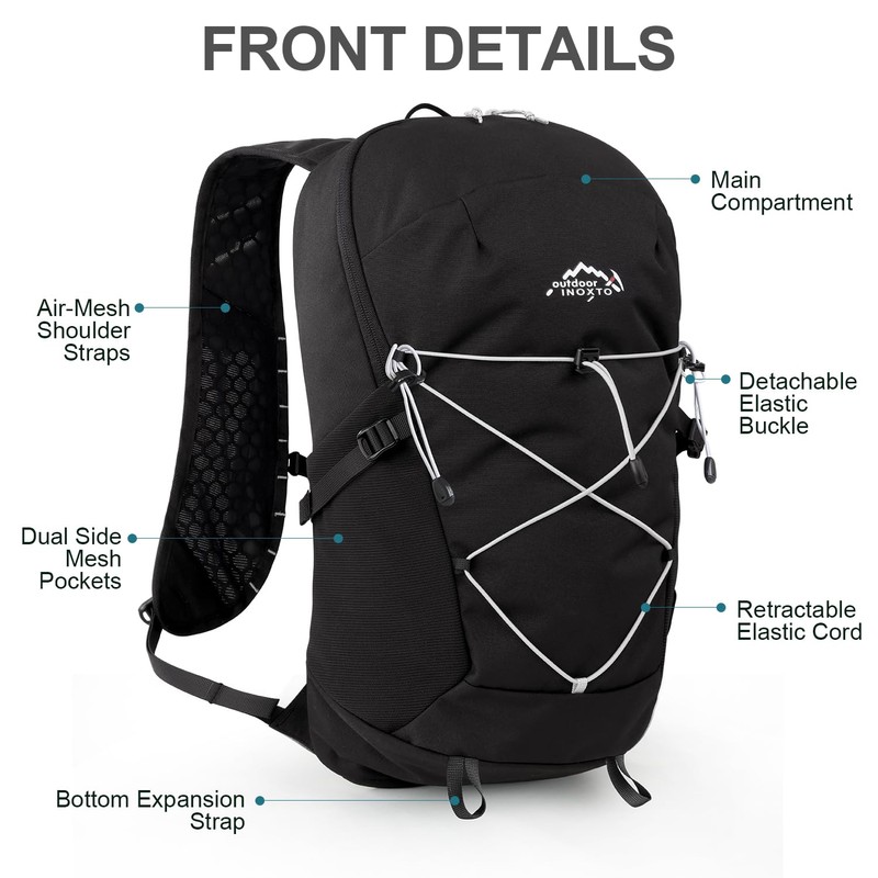 IX INOXTO Hydration Backpack with 2L Water Bladder Bag for