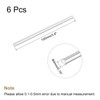 sourcing map 6 Pieces Solid Aluminum Round Rod 4mm Diameter