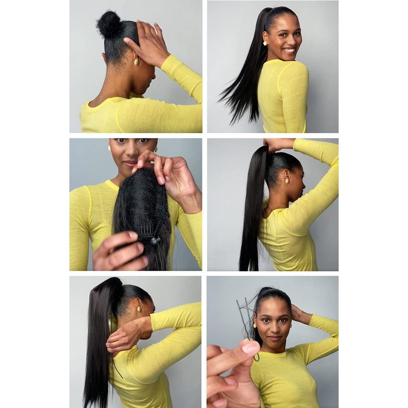 Prettyshop 55 cm Ponytail Hair Extension, Straight