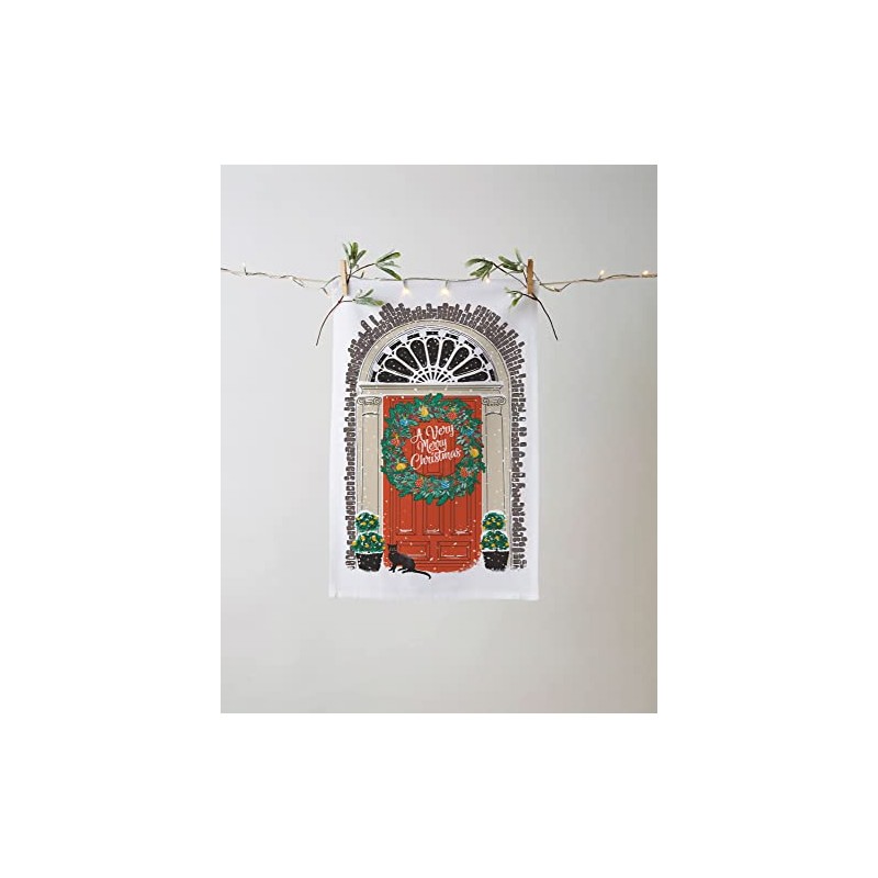 Ulster Weavers - Georgian Front Door & Mistletoe Tea Towel