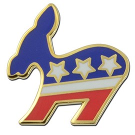 STOCKPINS Democratic Donkey Lapel Pin – Perfect Political Gift for Election Day, Democratic Party Supplies, and Backpack or Hat Accessory