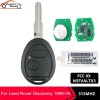 KEYECU For 1999-2004 Land Rover Discovery 2 Button 315MHZ Remote
