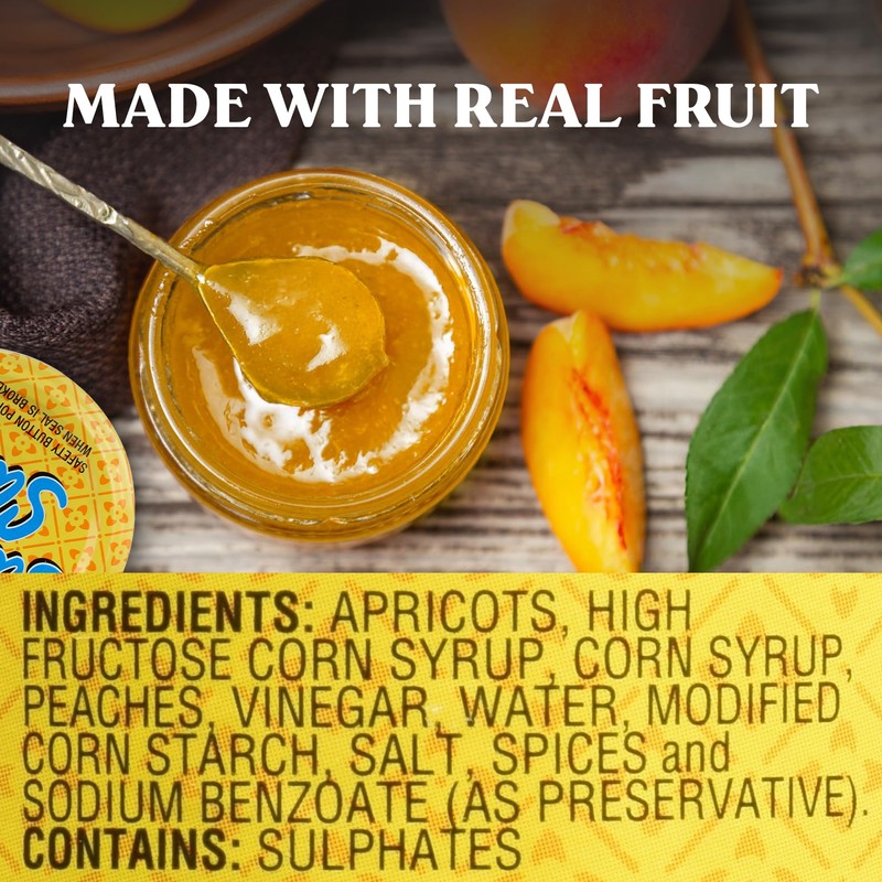 Saucy Susan Peach Apricot ORIGINAL Sauce 9.5 oz Jar –