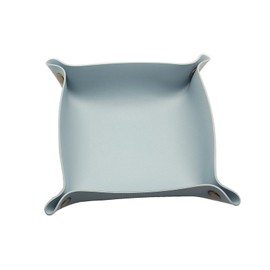 Dice Tray, Foldable Hexagon Trinket Storage Box Table Game Tray Storage Box Felt Artificial Leather