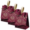 30 PCS Elegant Candy Gift Box Rose Pattern Bow Portable