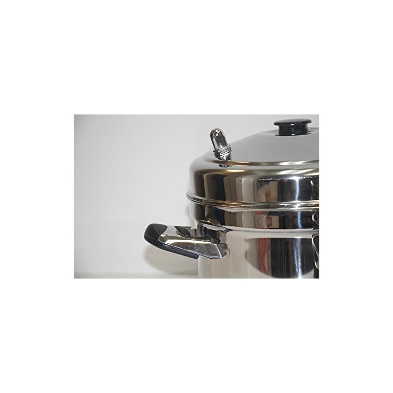 Tabakh IC-206 6-Rack Stainless Steel Idli Cooker with Strong Handles,