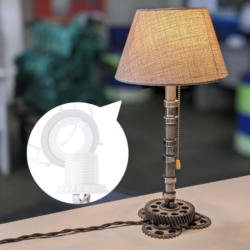 HINZIC 4Pcs E27 E14 Socket Lamp Harp Saddle Base Lampshade