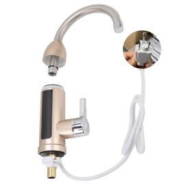 3000W Instant Water Heater Faucet Rotatable Electric Hot Cold Water Tap Stainless Steel Electric Faucet for Kitchen Bathroom US Plug 110V