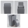 Joyeen 14 Liter Plastic Swing Lid Trash Can, Small Wate