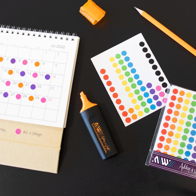 Ashton and Wright - Easy Peel Colour Coding Labels -