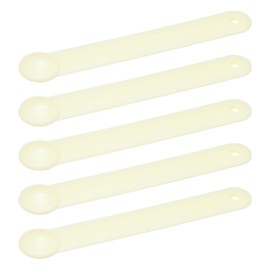5 pcs, 0.04 fl oz (1 cc), Measuring Spoon, Scoop Small Amount of Salt and Spices (Approx. 0.04 oz (1 g), Back Ruler, Convenient for Garden Fertilizers, 0.04 fl oz (1 ml), Water, 0.04 oz (1 g), Sturdy Handle