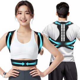 Hunching Belt, Unisex, Posture Support, Posture Belt, New Evolution in the Industry! Does not hurt your armpits, Back Belt, Hunched Back, Shoulder Blades, Rolled Shoulders, Breathable, Easy to Wear