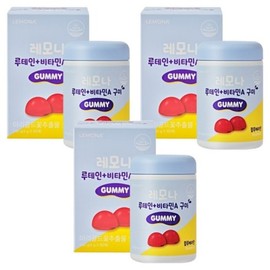 duorock Lemona Lutein Vitamin A Gummies, 60 tablets, 3 / 레모나 루테인 비타민A 구미 60정 3개