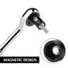 MIXPOWER 1/4" Drive Shallow Magnetic Impact Socket Set with Storage