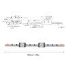 MGN7C Linear Guide Rail High Accuracy 4 Point Contact Smoothly