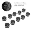 10pcs Motorcycle Engine Bolt Covers Resist Vibration CNC Aluminum Universal