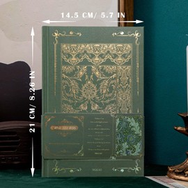 MGGAO 320 Numbered Pages College Ruled Journal Notebook, Lined Journal Notebook, Aesthetic Journal for Women Girls, Hardcover Notebook/Journals for Writing With 100gsm Thick Paper