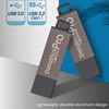 Centon 8 GB DataStick Pro USB 2.0 Flash Drive DSP8GB-008,Gray