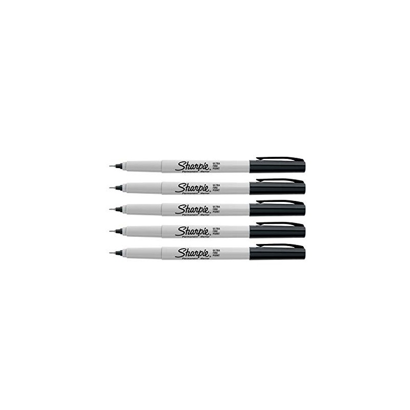 Sharpie Permanent Markers, Ultra Fine Point, 5-Count (AQUA)