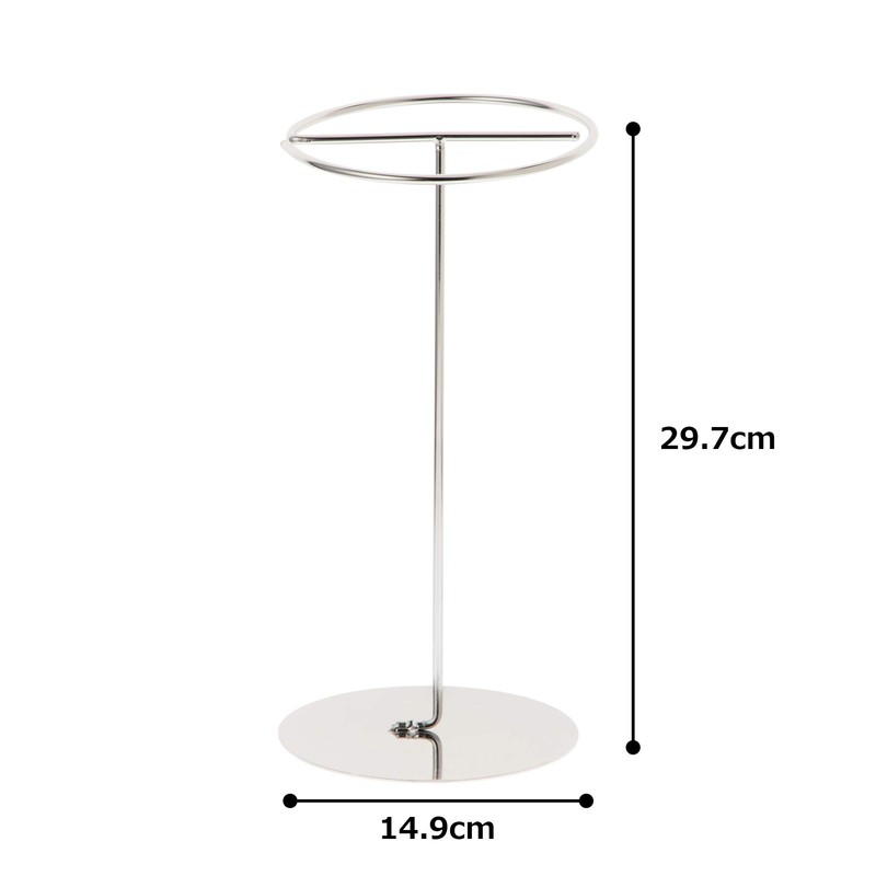 Endoshoji BTV34 Commercial Round Tongue Stand, 18-8 Stainless Steel, Made