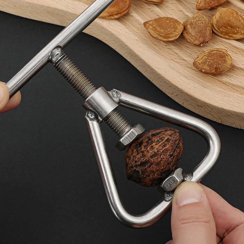 UZEXYO Heavy Duty Nut Cracker for All Nuts Black Walnut