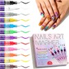 12 Rotuladores para Uñas 3D Secado Rápido, Decoración Nail Art