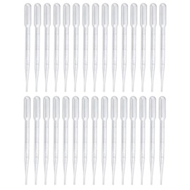 30Pcs 3ml Pipettes Plastic Pipette Dropper Transfer Pipettes Eye Dropper Essential Oils Pipettes Dropper (3ml-30Pcs)