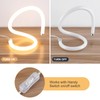 HARPER LIVING Modern LED Table Lamp, Bedside Table Light Warm