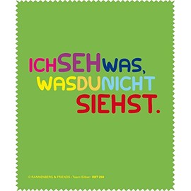 Glasses Cleaning Cloth "Ich seh was, was du nicht siehst" [German Language]