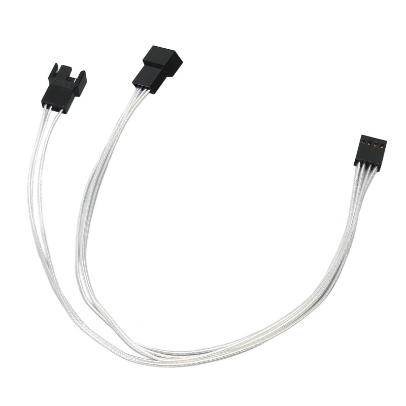 4pcs PWM Fan Extension Cable 4 Pin Silver Coated Copper