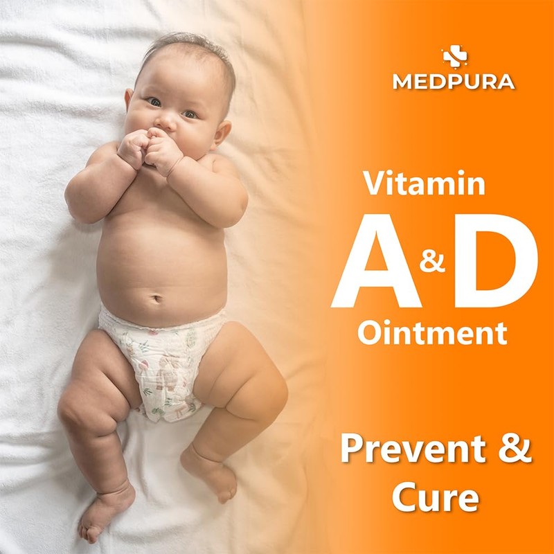 Vitamin A and D Diaper Rash Ointment Prevents & Treats