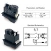 1-Pack KJD17 Electromagnetic Switch - 120V 16A 4-Pin SPDT Push