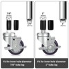 OK5STAR 3 Inch Expanding Stem Caster Wheels Set of 4