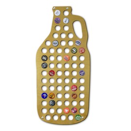 Torched Growler Beer Cap Holder | Wall Mount Beer Cap Catcher | Beer Cap Decor Display Art | A Great Gift for Men, Beer Lovers, and Collectors