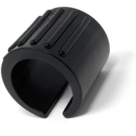 Design61 Clamping Shell Glides, Set of 8, Chair Glides, Floor Glides, Diameter 20-22 mm, with Pins, Silencer, Furniture Gliders, Black