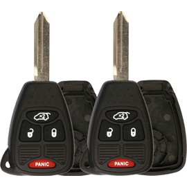 KeylessOption Just the Case - Carcasa de repuesto para llave de coche con mando a distancia sin llave para OHT692427AA (paquete de 2)