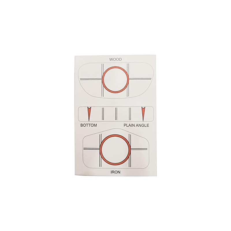 10Pcs/Set Golf Impact Labels Golf Club Target Label Target Sticker
