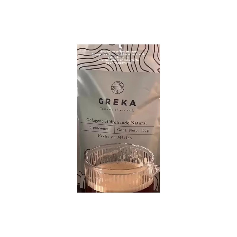 Greka Colágeno Hidrolizado En Polvo -bolsa 150g
