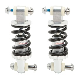 Bicycle Rear Shock Absorber, Heavy Duty Mountain Bike Rear Suspension Shock Absorber Struts Coil Spring Absorber Adjustable Spring Damper for Mountain Bikes Electric Bikes (2pcs)