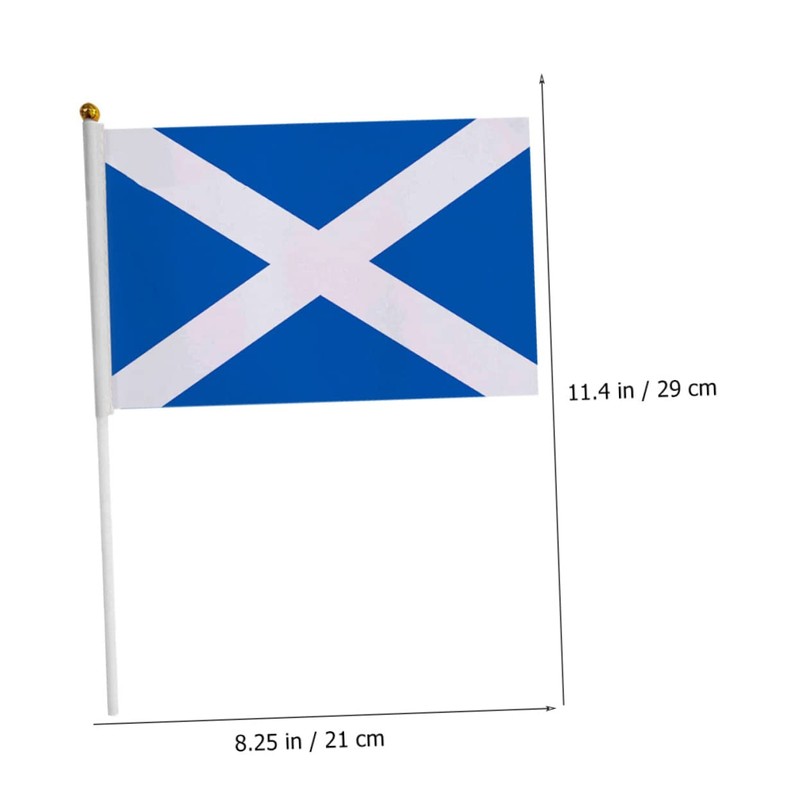 BIUDECO Hand Waving Scottish Flags 20pcs Mini Flags for Sports