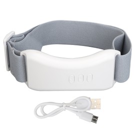 Electric Heating Face Lifting Belt Microcurrent Rechargeable 6 Modes 9 Levels Vibration V Face Firming Belt White